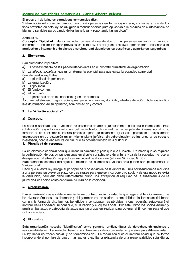 manual de sociedades comerciales villegas pdf