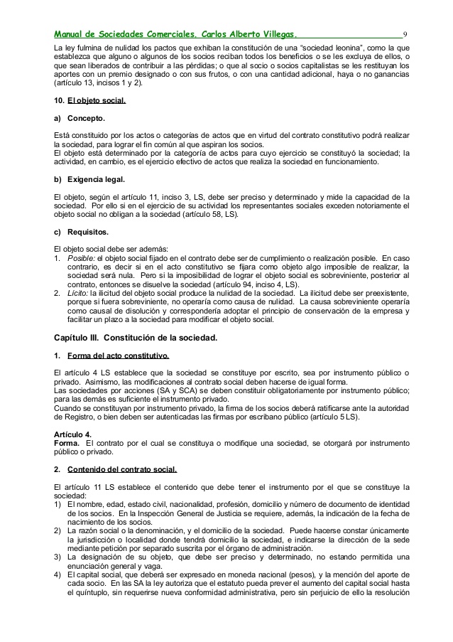 manual de sociedades comerciales villegas pdf